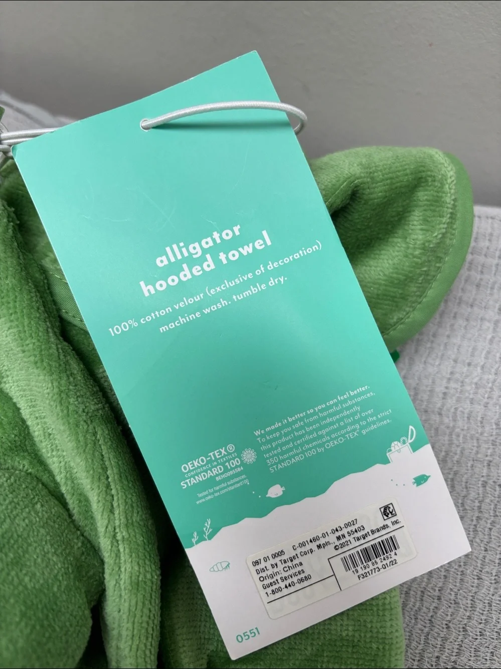Pillowfort Alligator Kid Hooded Towel 25